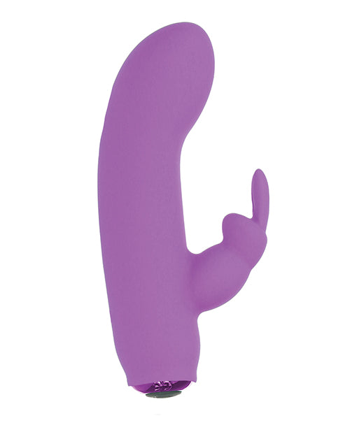 Power Bullet Alice's Bunny Rechargeable Bullet w/Rabbit Sleeve - 10 Functions Purple