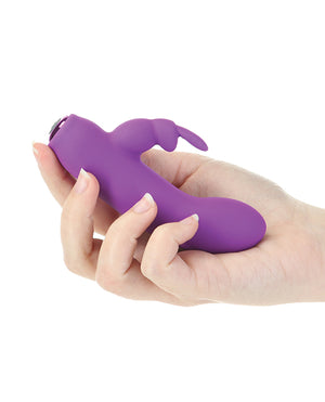 Power Bullet Alice's Bunny Rechargeable Bullet w/Rabbit Sleeve - 10 Functions Purple - Image 5