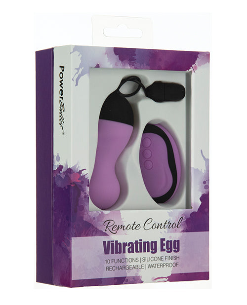 Power Bullet Powerbullet Remote Control Vibrating Egg - Purple - Image 2