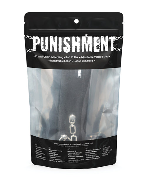 Punishment Punishment Crystal Detail Collar &amp; 37" Leash - Image 2