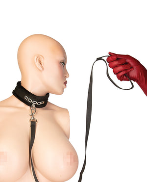 Punishment Punishment Crystal Detail Collar &amp; 37" Leash - Image 4
