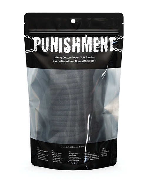 Punishment Punishment Bondage Rope - Black - Image 2