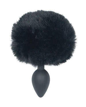 Punishment Punishment Bunny Tail Butt Plug - Black - Image 3