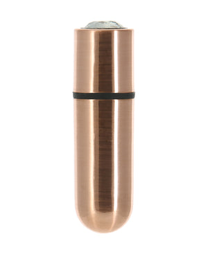Power Bullet First Class Mini Rechargeable Bullet w/Crystal - 9 Functions Rose Gold - Image 4