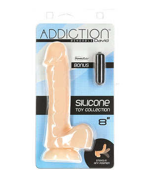 Addiction Addiction David 8" Bendable Dong - Flesh - Image 3