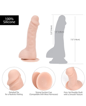 Addiction Addiction Brad 7.5" Dildo - Beige - Image 3