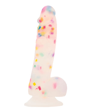Addiction Addiction Party Marty 7.5" Dildo - Frost/Confetti