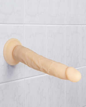 Naked Addiction Naked Addiction 9" Dual Density Silicone Dildo - Vanilla - Image 4