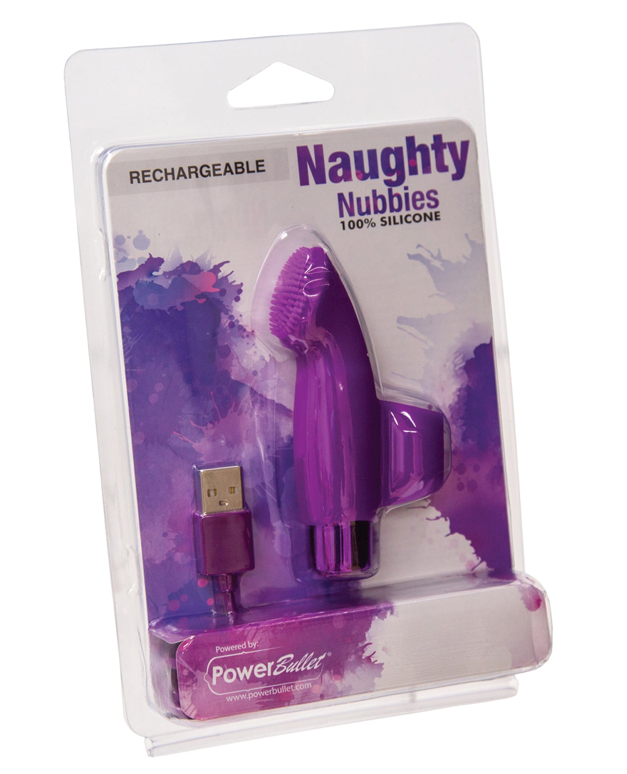 Naughty Nubbies Naughty Nubbies Rechargeable - Purple