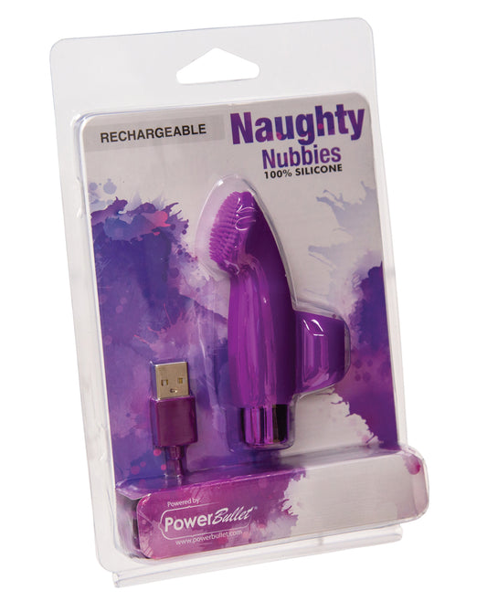 Naughty Nubbies Naughty Nubbies Rechargeable - Purple