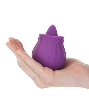 No Brand M'Lady Flickering Tongue &amp; Vibrating Clitoral Stimulator - Purple - Image 4