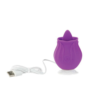 No Brand M'Lady Flickering Tongue &amp; Vibrating Clitoral Stimulator - Purple - Image 5