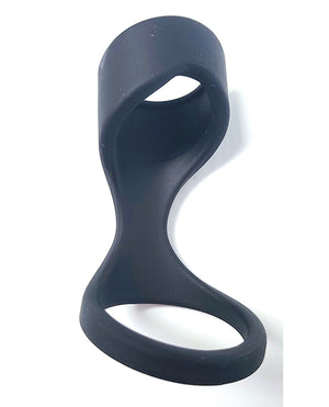 Spartacus Liquid Silicone Cock and Ball Sheath - Black