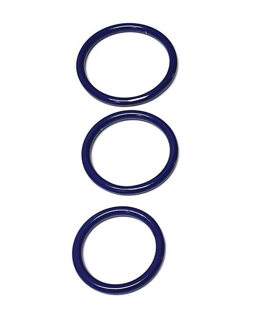 Spartacus Spartacus Seamless Stainless Steel C-Ring - Blue Pack of 3 - Image 2