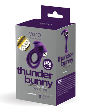 VeDO VeDO Thunder Bunny Rechargeable Dual Ring - Perfectly Purple - Image 3