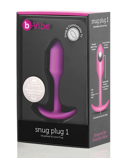 b-vibe b-Vibe Weighted Snug Plug 1 - 55 g Fuchsia
