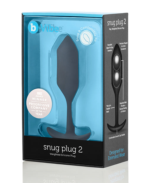 b-vibe b-Vibe Weighted Snug Plug 2 - 114 g Black - Image 2