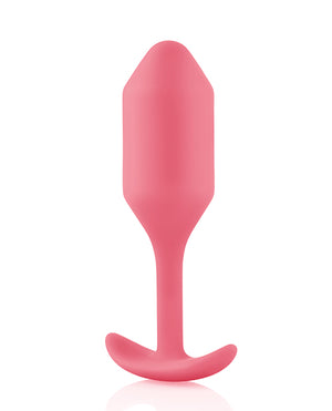 b-vibe b-Vibe Weighted Snug Plug 2 - 114 g Coral - Image 3