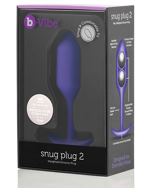 b-vibe b-Vibe Weighted Snug Plug 2 - 114 g Purple