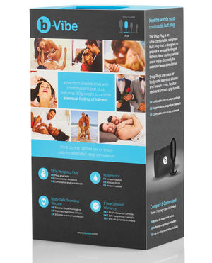 b-vibe b-Vibe Weighted Snug Plug 3 - 180 g Black - Image 4