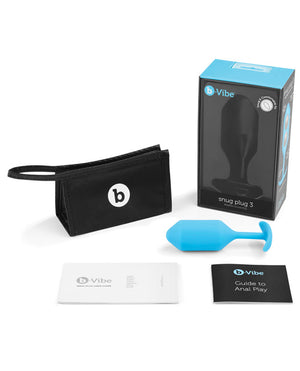 b-vibe b-Vibe Weighted Snug Plug 3 - 180 g Teal - Image 5