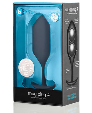 b-vibe b-Vibe Weighted Snug Plug 4 - 256 g Black - Image 2