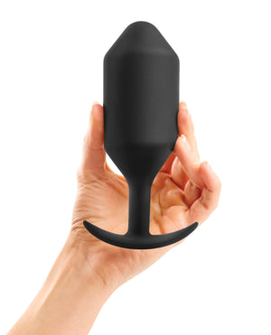 b-vibe b-Vibe Weighted Snug Plug 6 - 515 g Black - Image 2