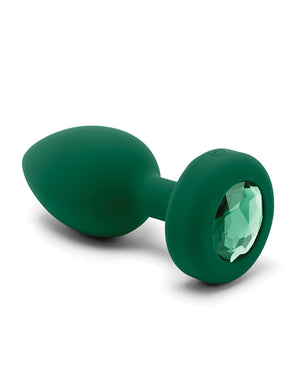 b-vibe b-Vibe Remote Control Vibrating Jewel Plug (M/L) - Emerald Green - Image 4