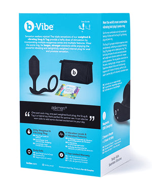 b-vibe b-Vibe Vibrating Snug &amp; Tug XL - Black - Image 2