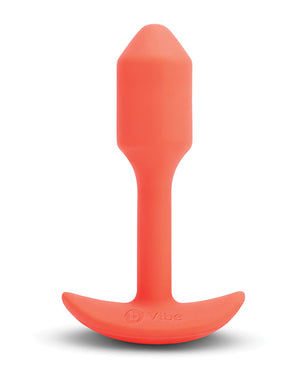 b-vibe b-Vibe Vibrating Snug Plug - Small Orange - Image 3