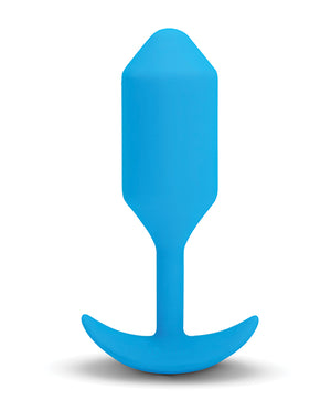 b-vibe b-Vibe Vibrating Snug Plug - Large Blue - Image 3