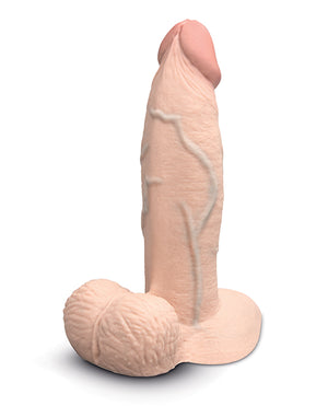 b-Vibe Slipskin 7" Girthy - Cream - Image 2