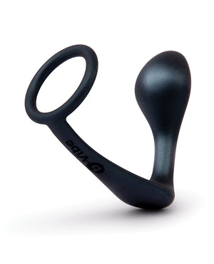 b-vibe b-Vibe Butties Ringer Cock Ring &amp; Prostate Plug - Black - Image 2