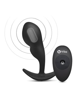 b-vibe b-Vibe Remote Control P-Spot Snug Plug - Black - Image 5