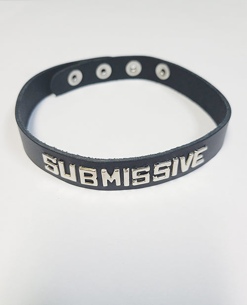 Spartacus Spartacus SUBMISSIVE Leather Collar - Black - Image 2