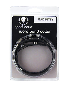 Spartacus Spartacus BAD KITTY Leather Collar - Black