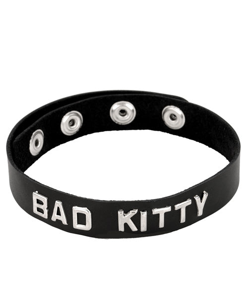 Spartacus Spartacus BAD KITTY Leather Collar - Black - Image 2