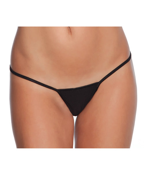 Coquette Low Rise Lycra G-String Black O/S