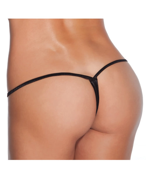 Coquette Low Rise Lycra G-String Black XL