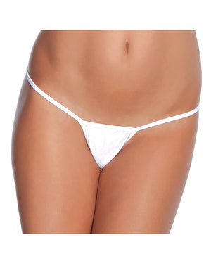 Coquette Low Rise Lycra G-String White XL - Image 2
