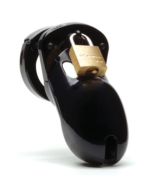 CB-6000 CB-3000 3" Cock Cage &amp; Lock Set - Black - Image 3