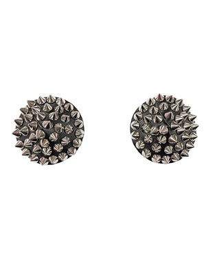 Darque Darque Round Spiked Reusable Pasties - Black O/S - Image 2