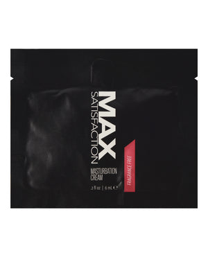 Max 4 Men Max Satisfaction Masturbation Cream Foil - 6 ml Pack of 24 - Image 2