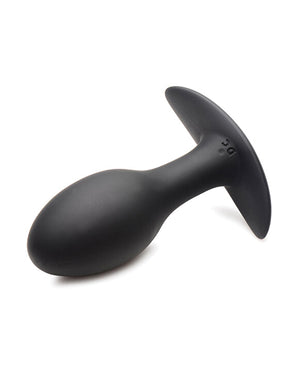 Rooster Curve Toys Rooster Rumbler Vibrating Silicone Anal Plug Large - Black - Image 3