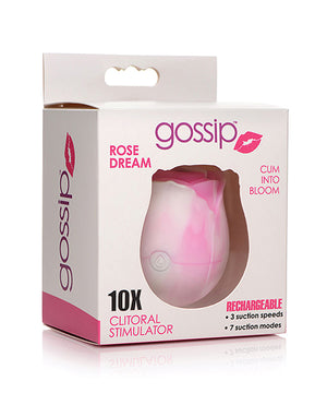 Gossip Curve Toys Gossip Cum Into Bloom Clitoral Vibrator - Rose Dream Swirl