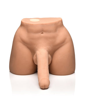 Jock Curve Toys Jock Vibrating &amp; Squeezing Male Masturbator w/Poseable Dildo - Image 3