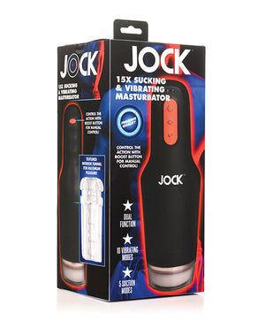 Jock Curve Toys Jock 15x Sucking &amp; Vibrating Masturbator