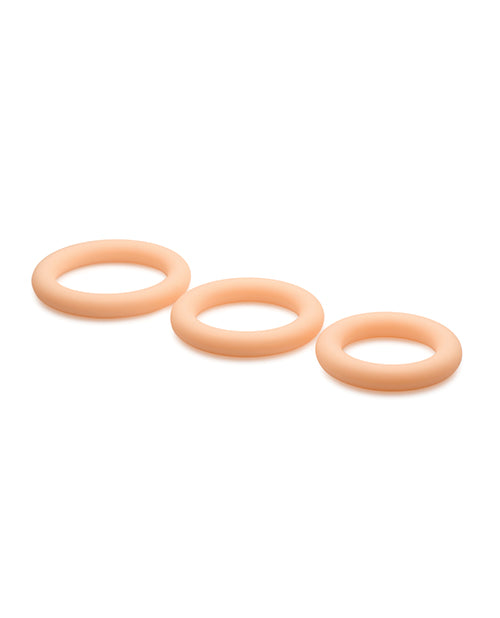 Curve Curve Toys Jock Silicone Cock Ring Set of 3 - Light