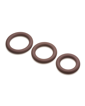 Jock Curve Toys Jock Silicone Cock Ring Set of 3 - Dark - Image 3