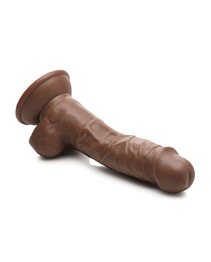 Jock Curve Toys Fantasy Jock Weightlifting Wesley 7" Dildo w/Balls - Dark - Image 4
